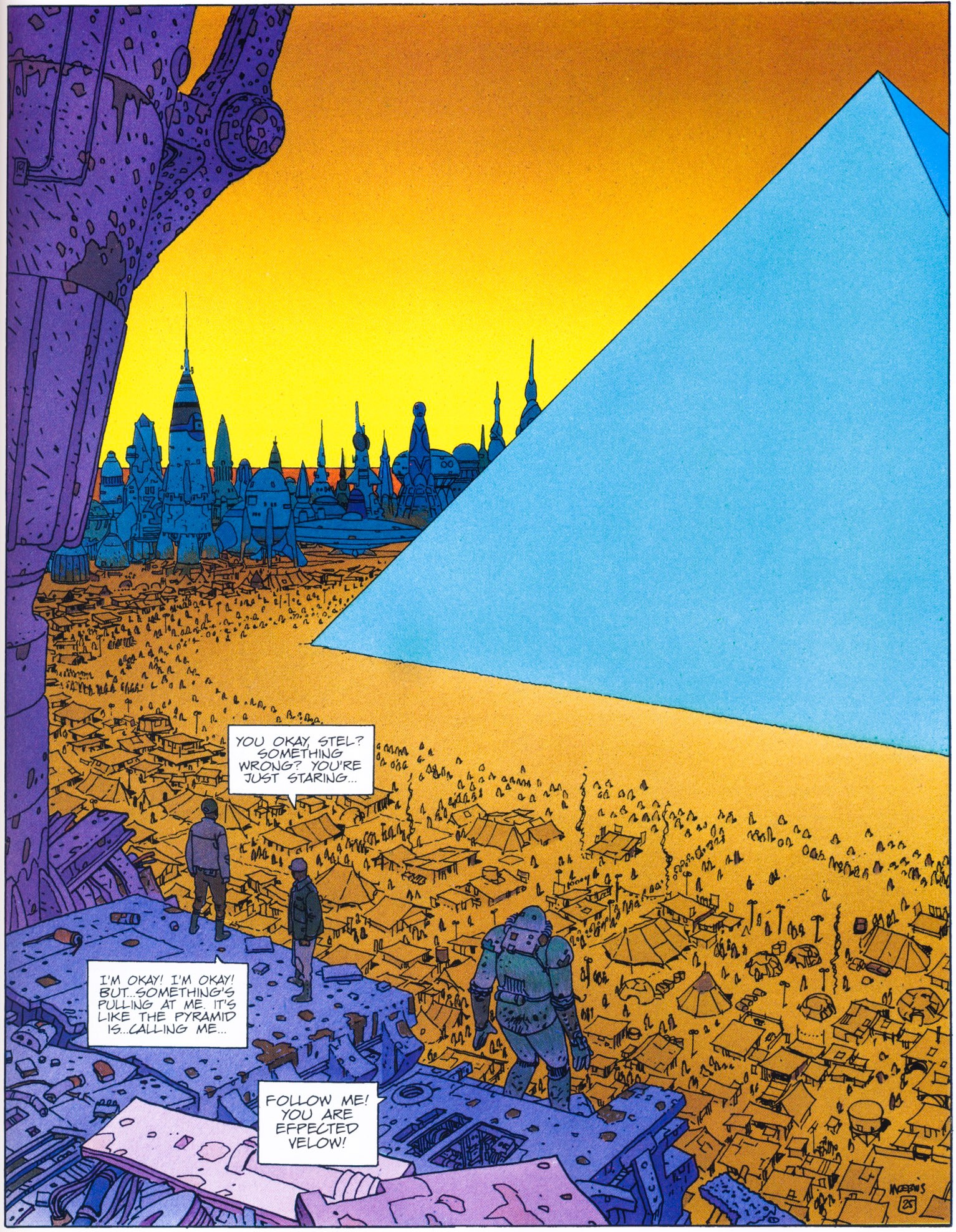 w edenie nikt nie pyta o drogę. Moebius (Jean Giraud), praca 7.