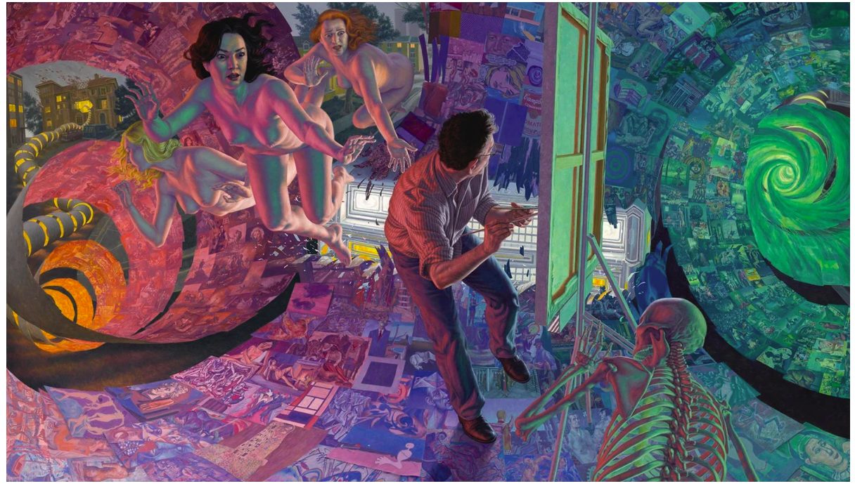 historia sztuki wylała się ze snu. F. Scott Hess, praca 1.
