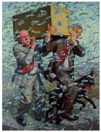 historia sztuki wylała się ze snu. F. Scott Hess, praca 5.