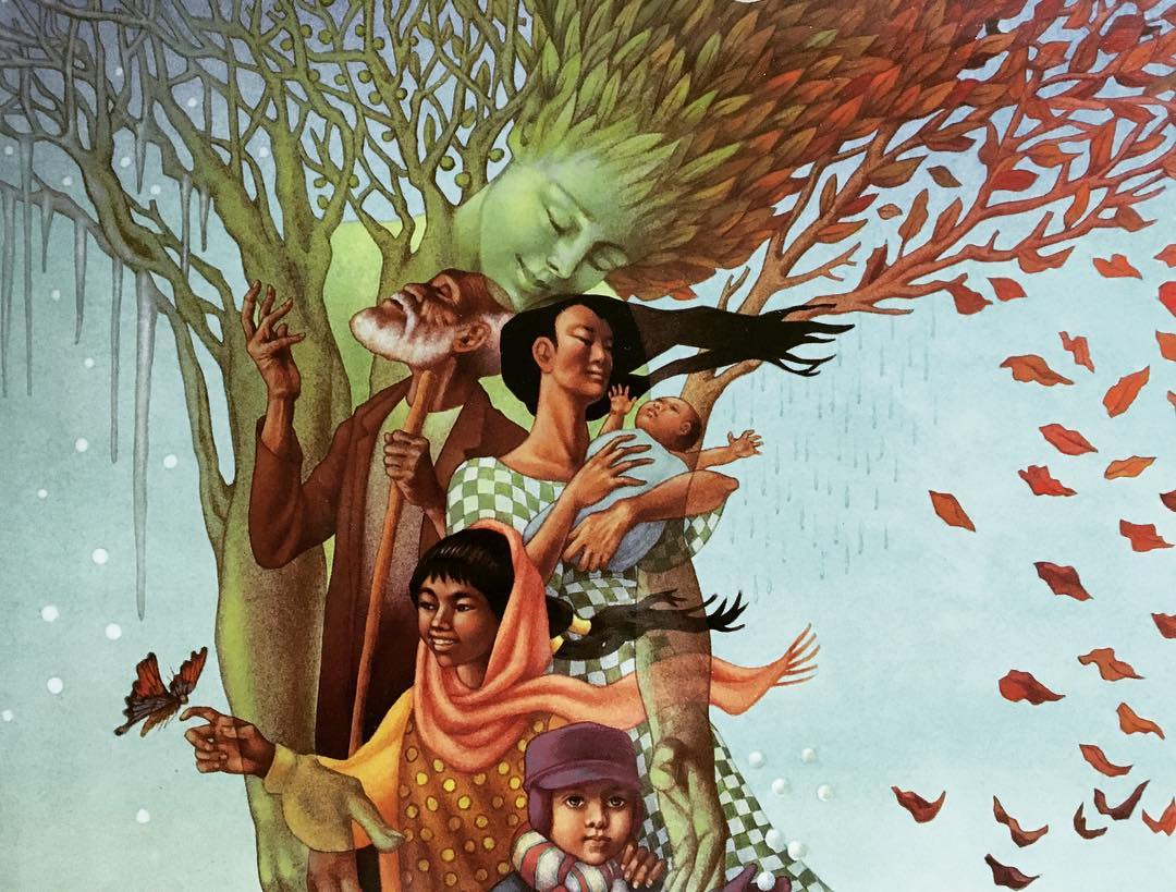sercu wyrosły skrzydła. Leo and Diane Dillon, praca 10.