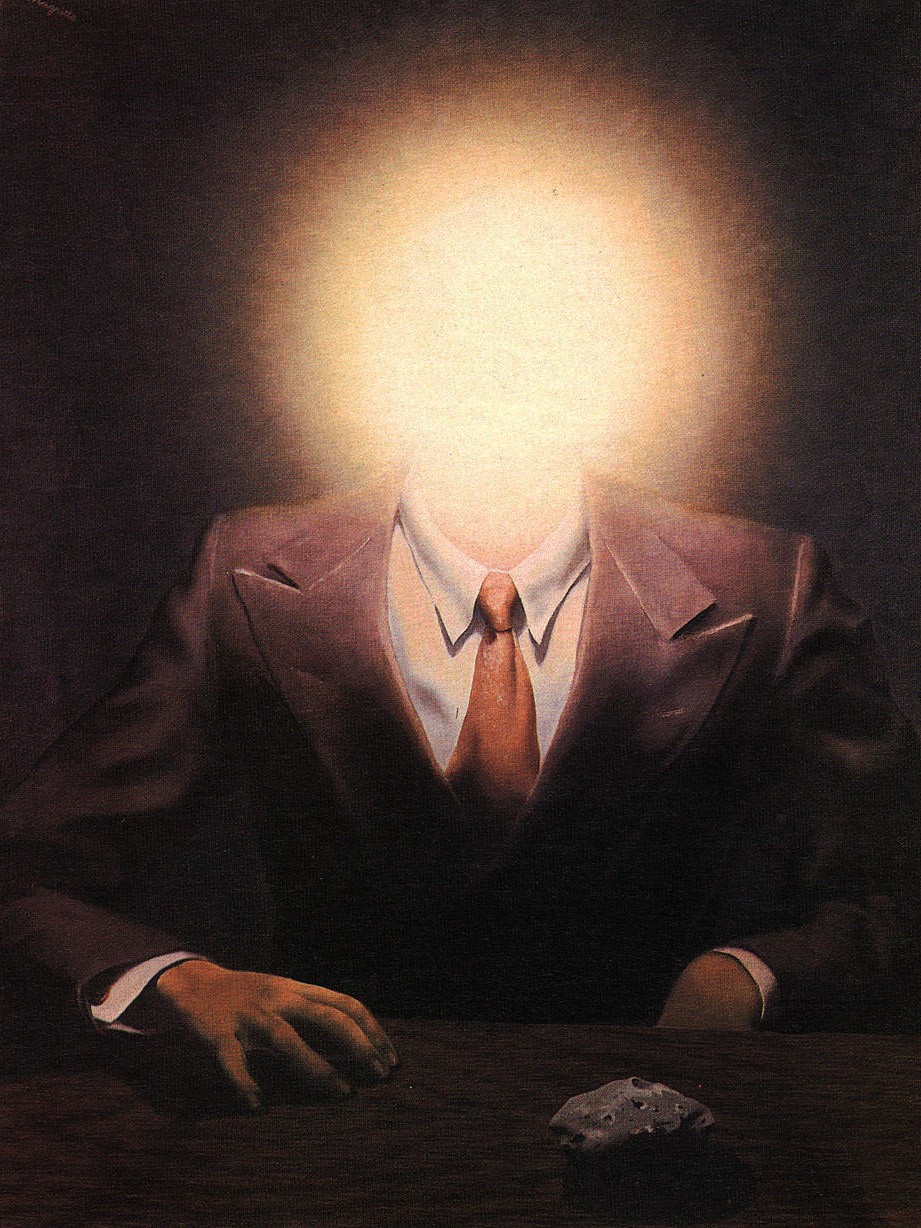 zwykłe przedmioty zaczęły krzyczeć. René Magritte, praca 1.