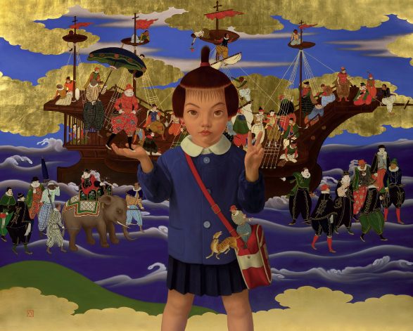 dzieci weszły do cudzego arcydzieła. Mitsuru Watanabe, praca 9.