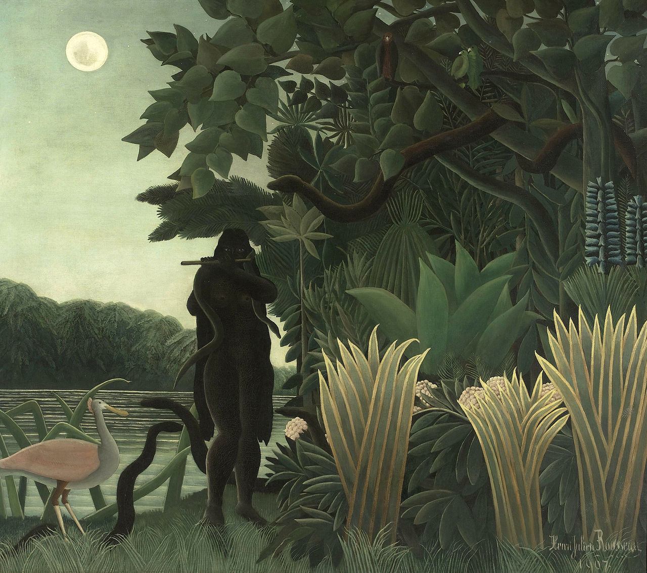 nigdy nie byłem w tej dżungli. Henri Rousseau, praca 2.