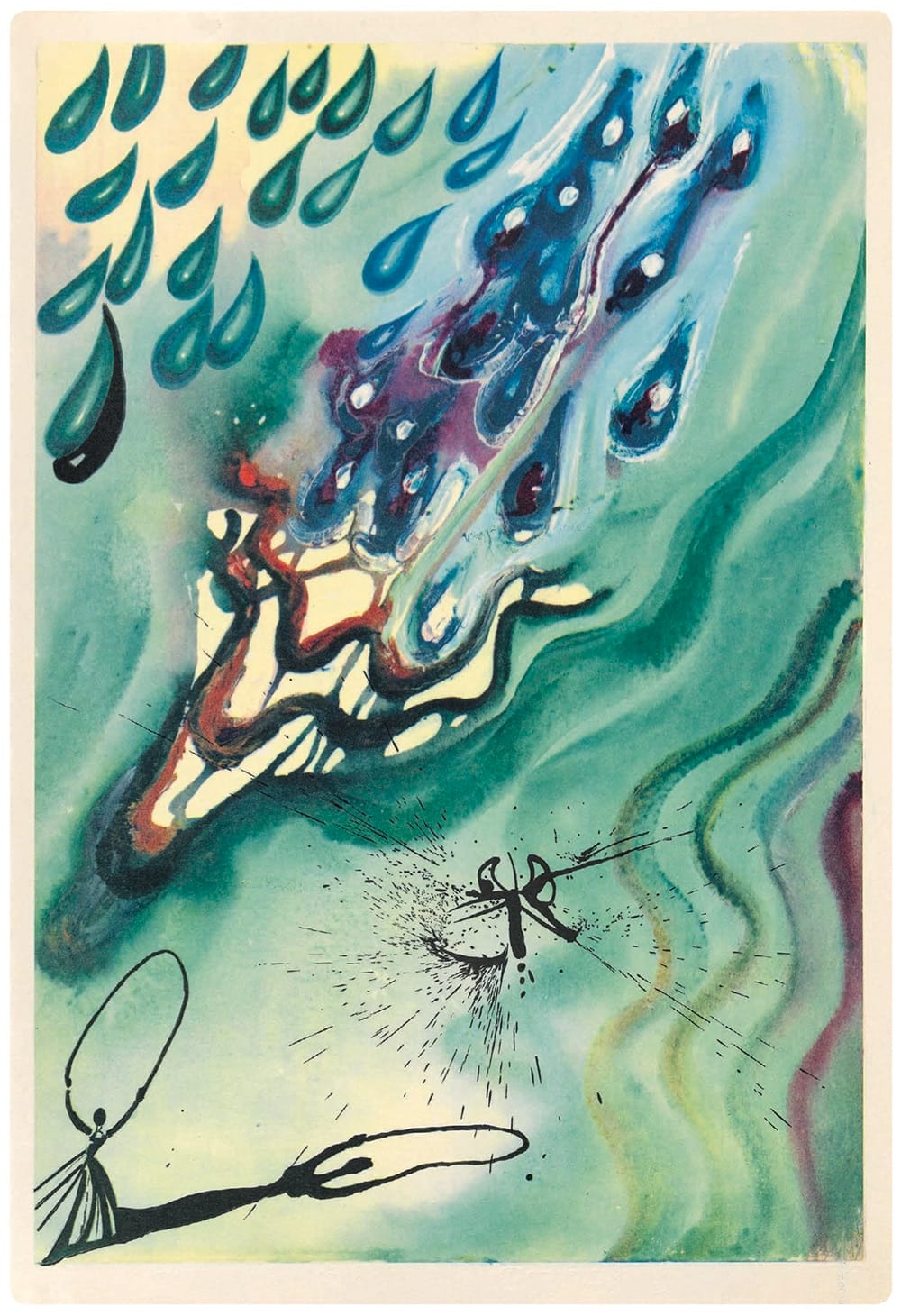 alicja trafiła do jeszcze dziwniejszej krainy. Salvador Dalí, praca 4.