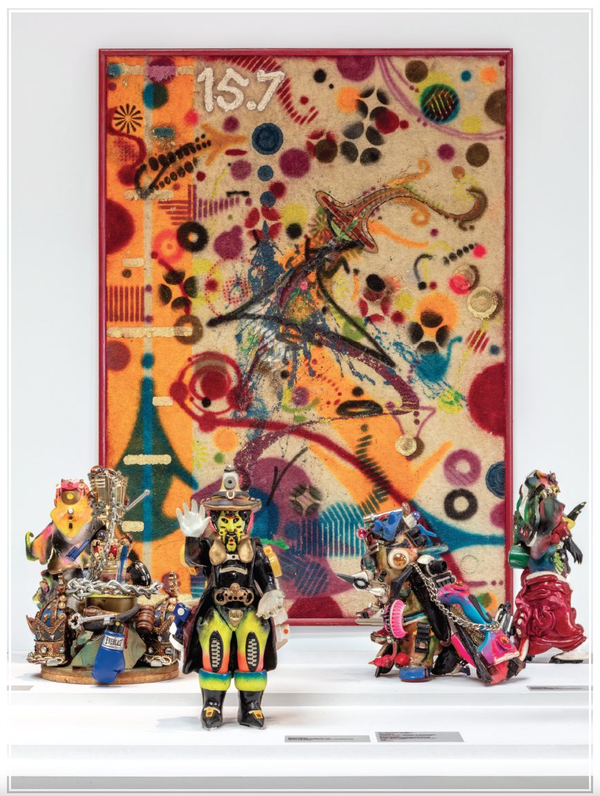 litery szykują się do odlotu. Rammellzee, praca 4.