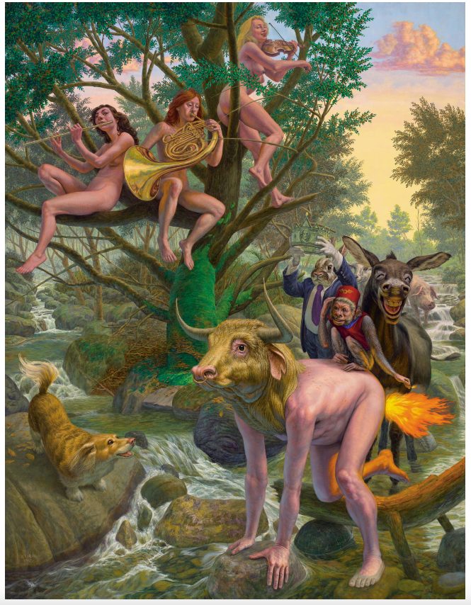 historia sztuki wylała się ze snu. F. Scott Hess, praca 3.