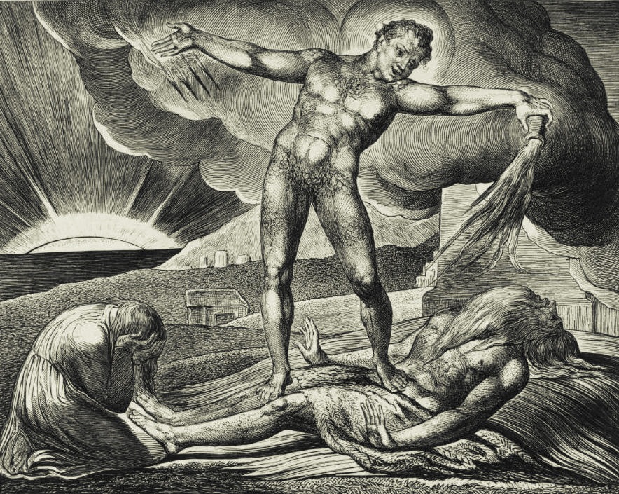 hiob rozmawia z ciemnością. William Blake, praca 7.