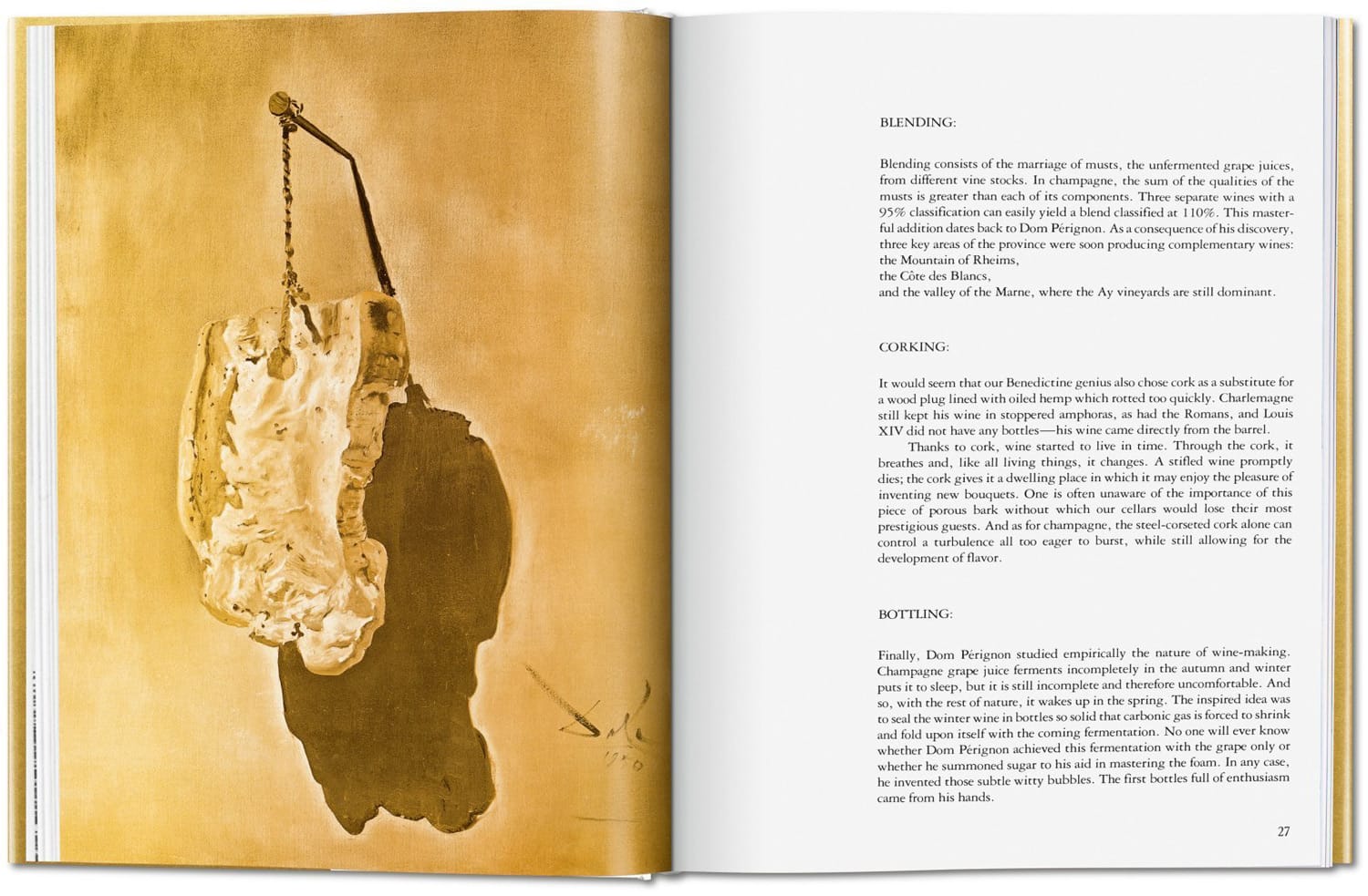 wino otwiera drzwi wyobraźni. Salvador Dalí, praca 10.