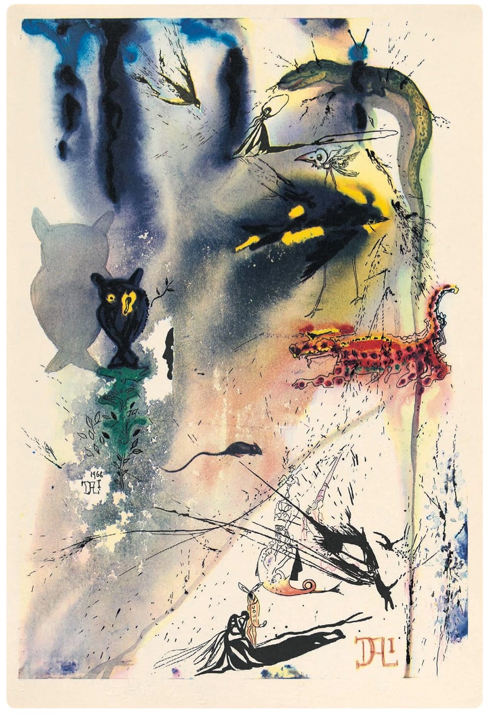 alicja trafiła do jeszcze dziwniejszej krainy. Salvador Dalí, praca 6.