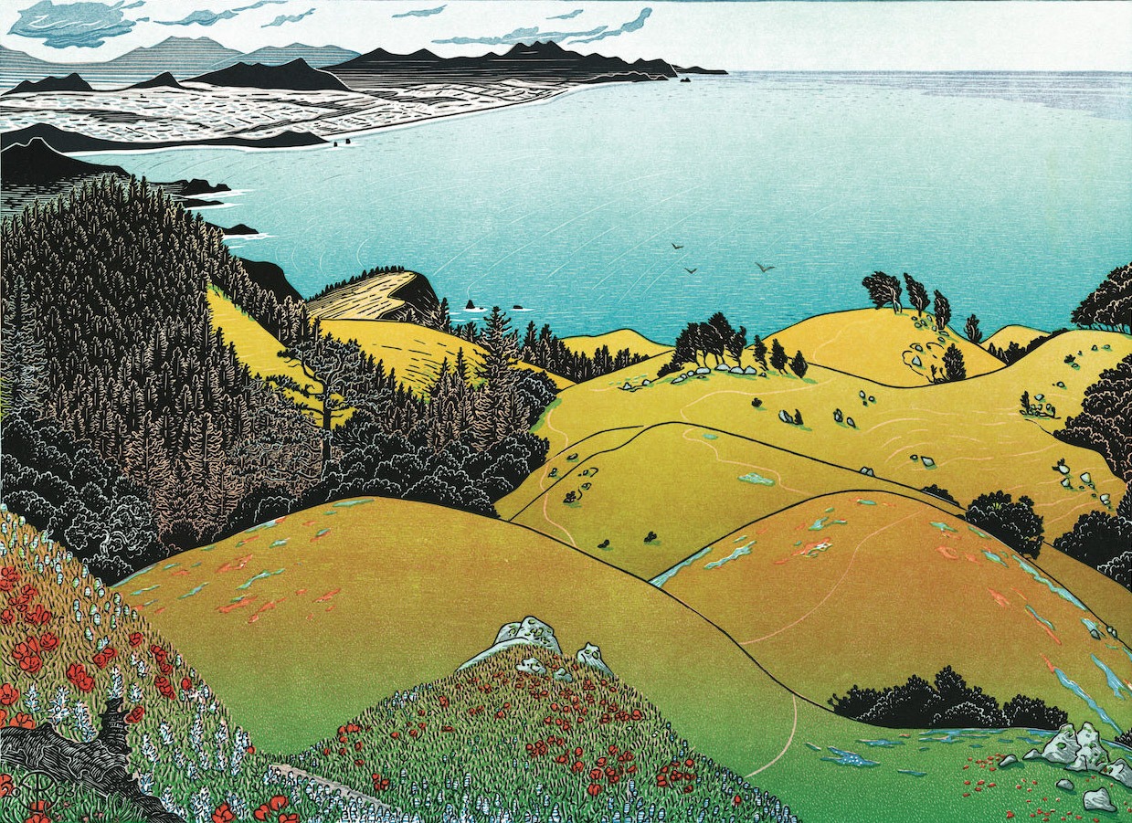 kalifornia wycięta w drewnie. Tom Killion, praca 2.