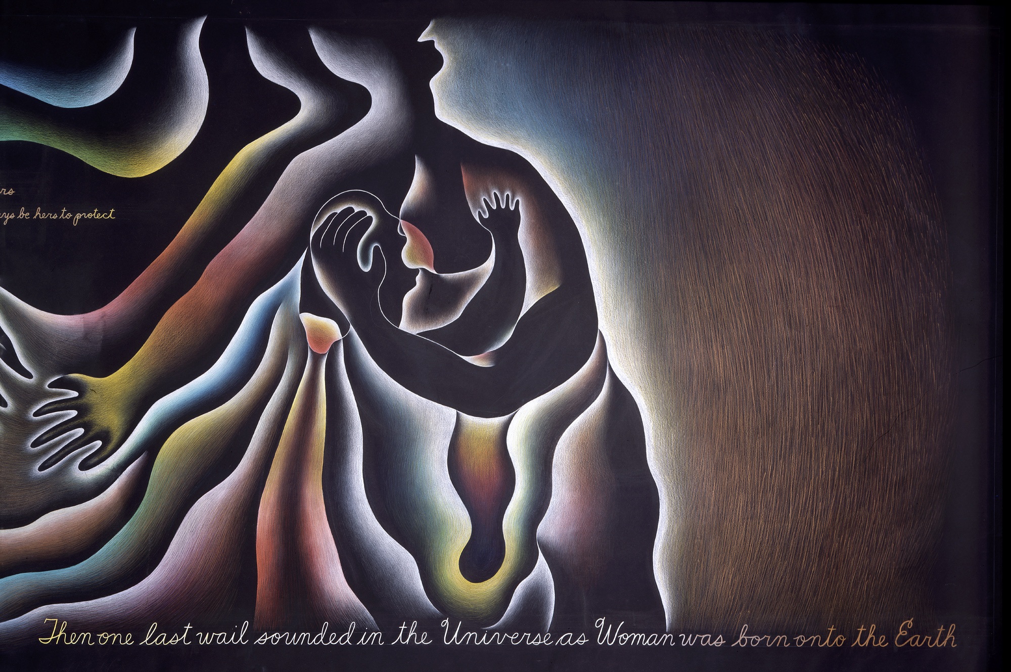 tak przychodzimy na świat. Judy Chicago, praca 5.