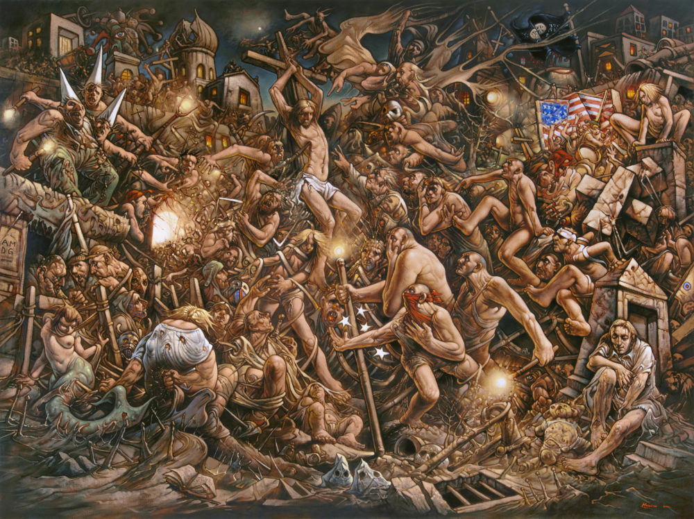 ile człowiek potrafi znieść i zrobić. Peter Howson, praca 7.