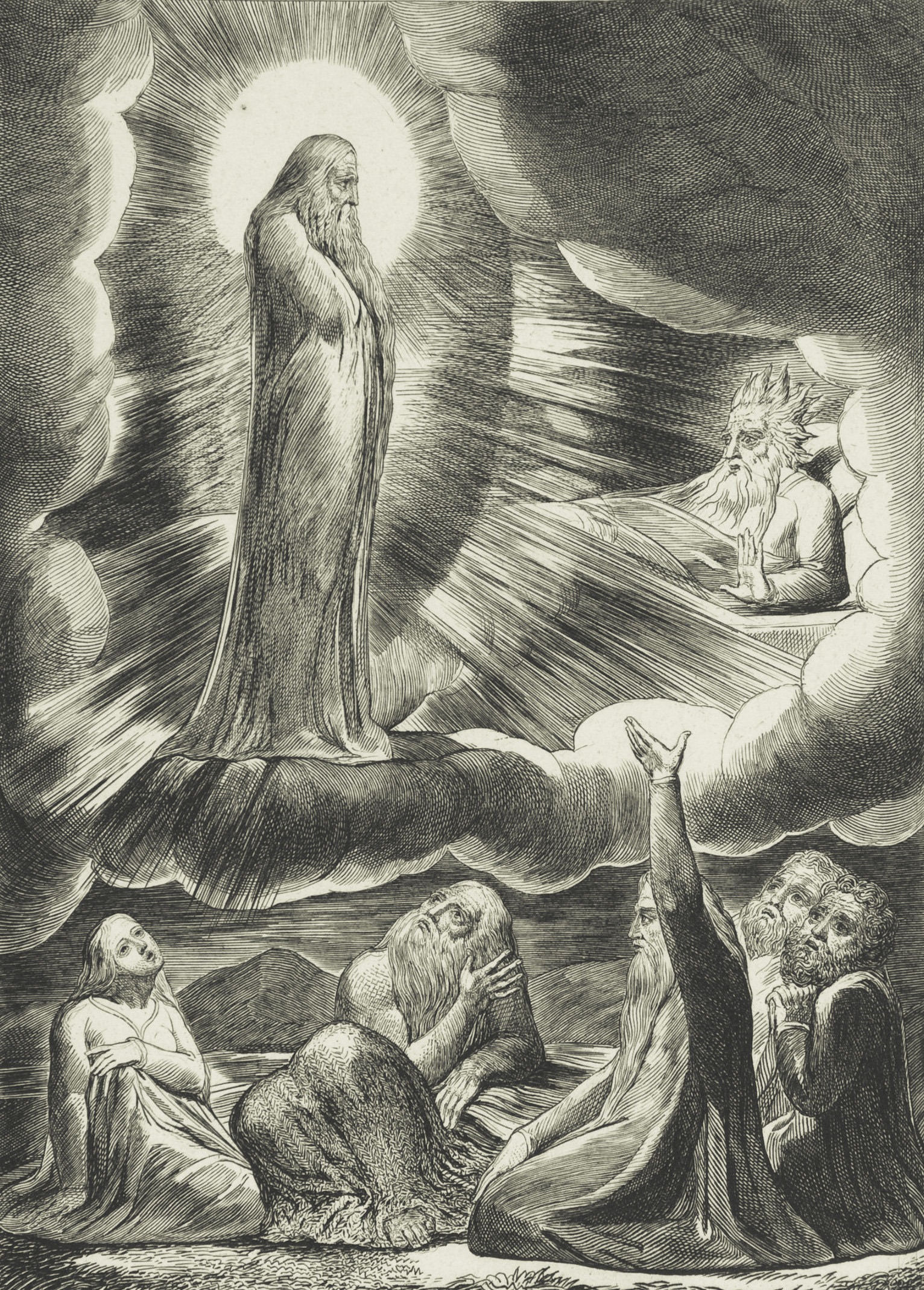 hiob rozmawia z ciemnością. William Blake, praca 10.