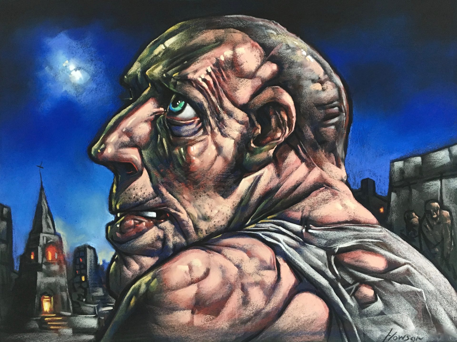 ile człowiek potrafi znieść i zrobić. Peter Howson, praca 10.