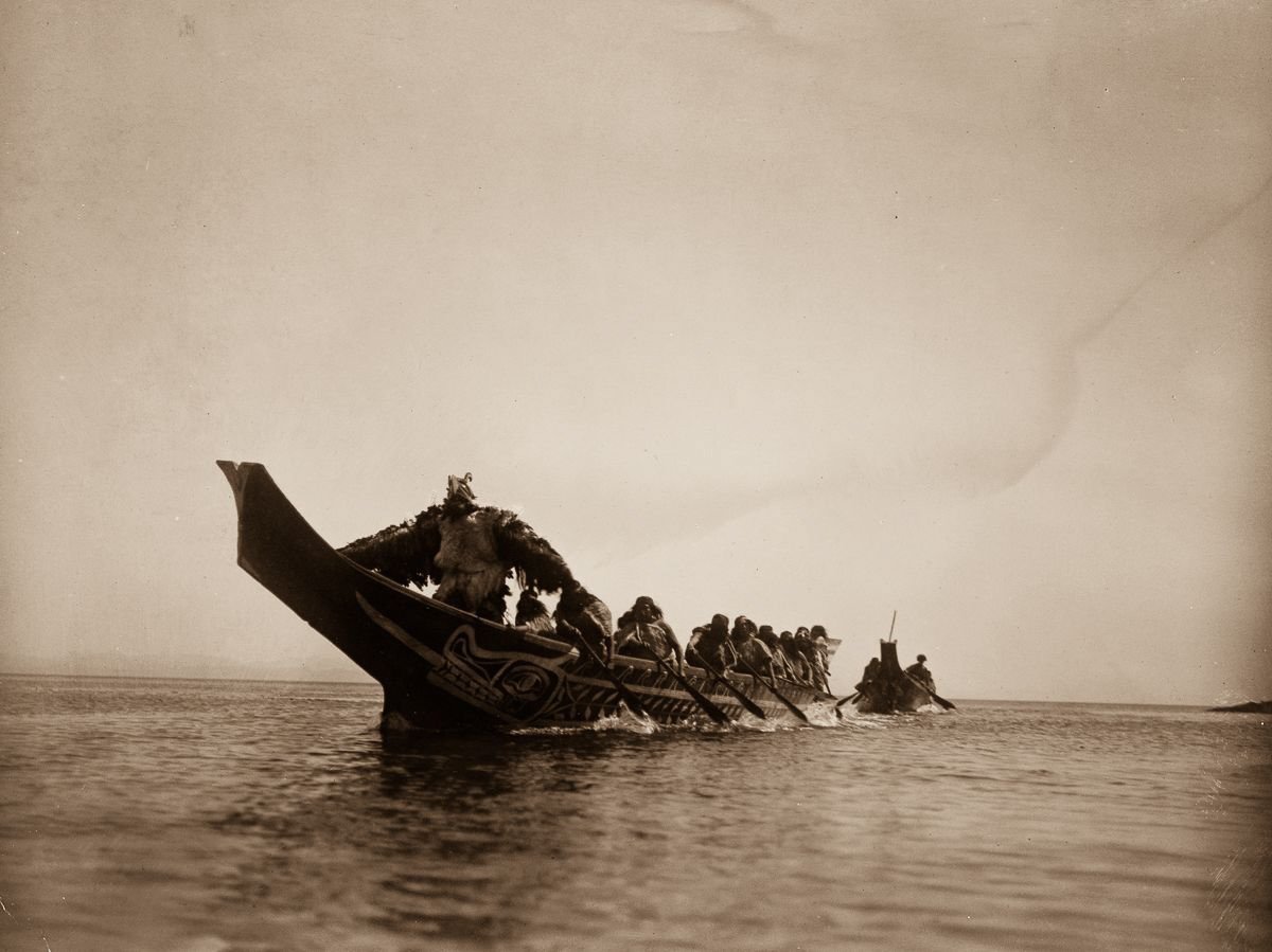 twarze zapisane na starych kliszach. Edward S. Curtis, praca 9.