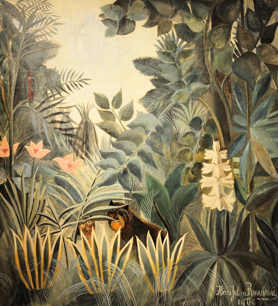 nigdy nie byłem w tej dżungli. Henri Rousseau, praca 4.