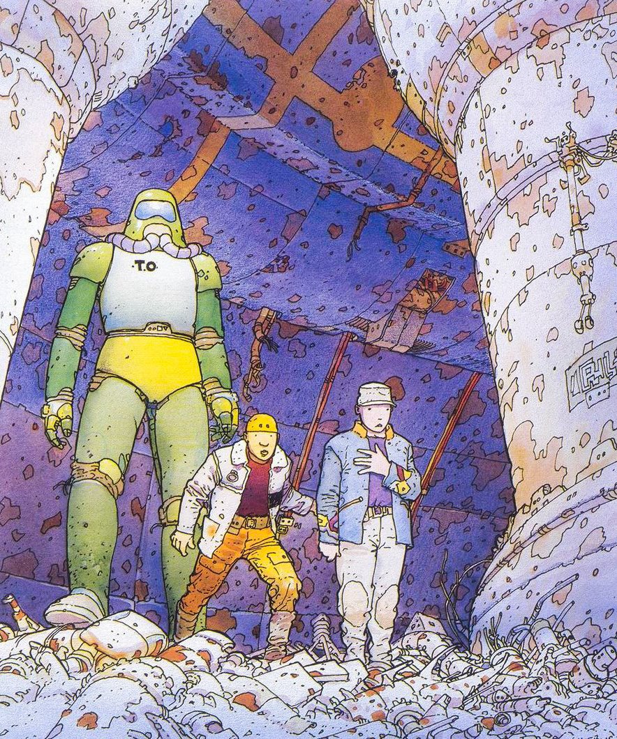 w edenie nikt nie pyta o drogę. Moebius (Jean Giraud), praca 6.