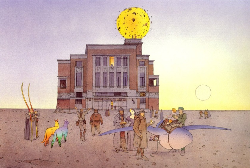 pokolorujmy sobie obcą planetę. Moebius (Jean Giraud), praca 7.