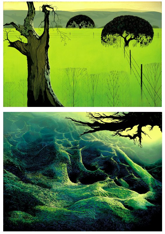 dolina pamięta inny porządek. Eyvind Earle, praca 8.