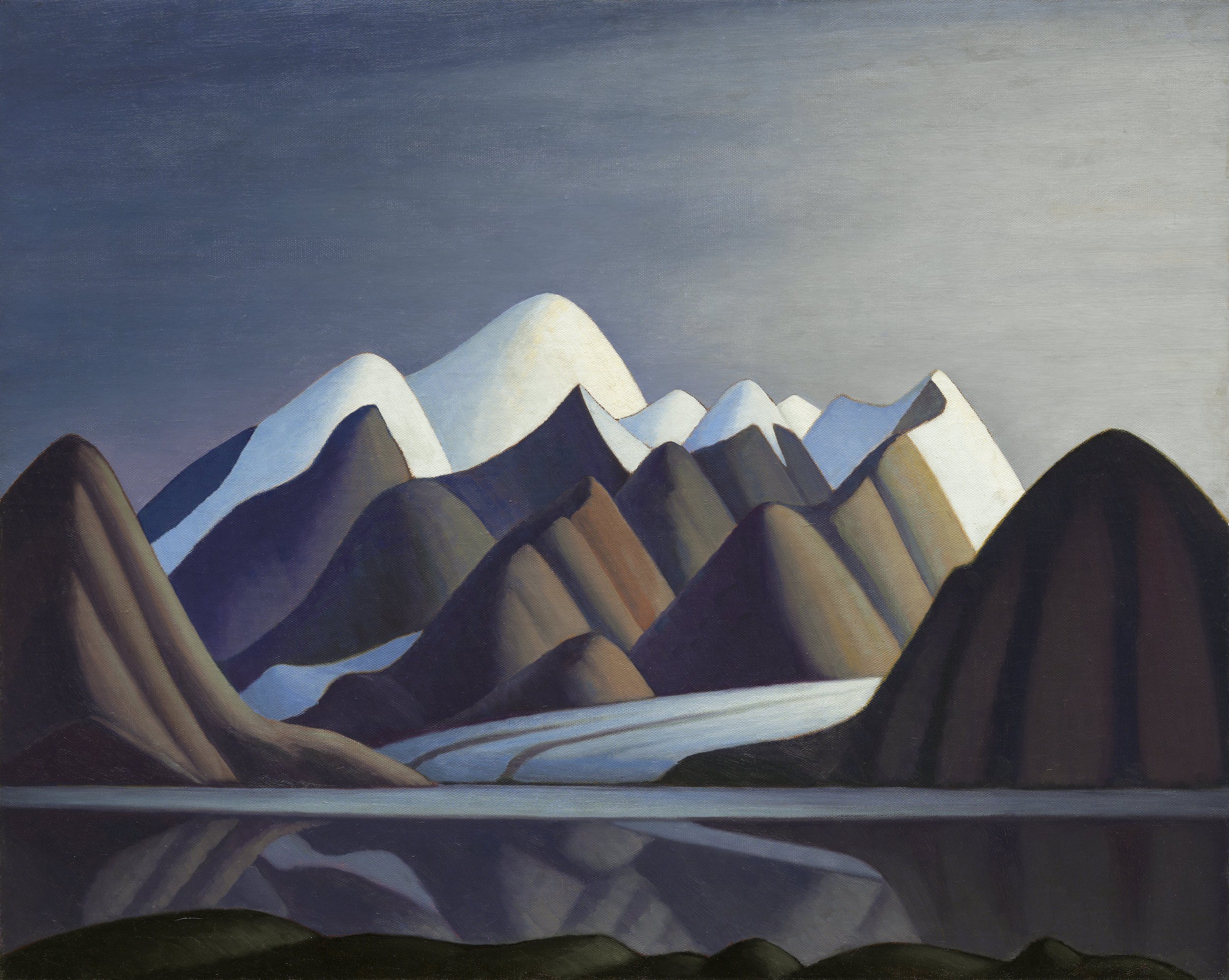 wyżej robi się ciszej. Lawren Harris, praca 10.