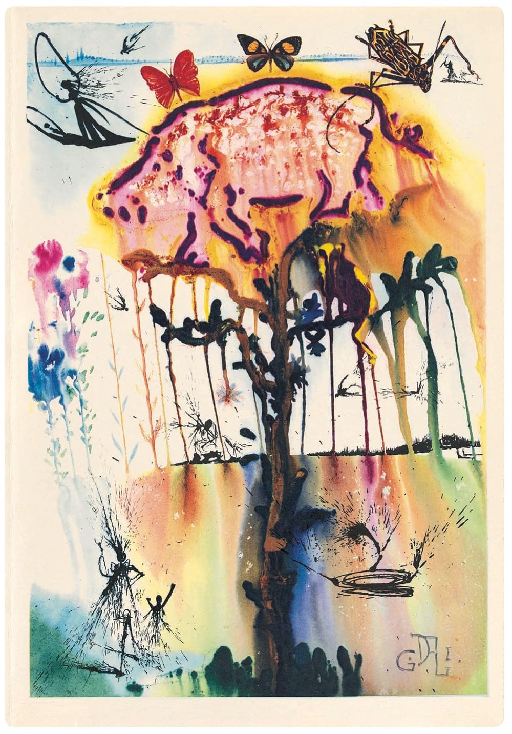 alicja trafiła do jeszcze dziwniejszej krainy. Salvador Dalí, praca 7.