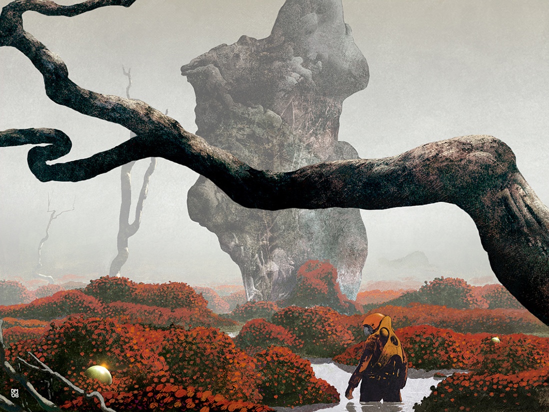 jutro wygląda jak dawna okładka. Dan McPharlin, praca 1.