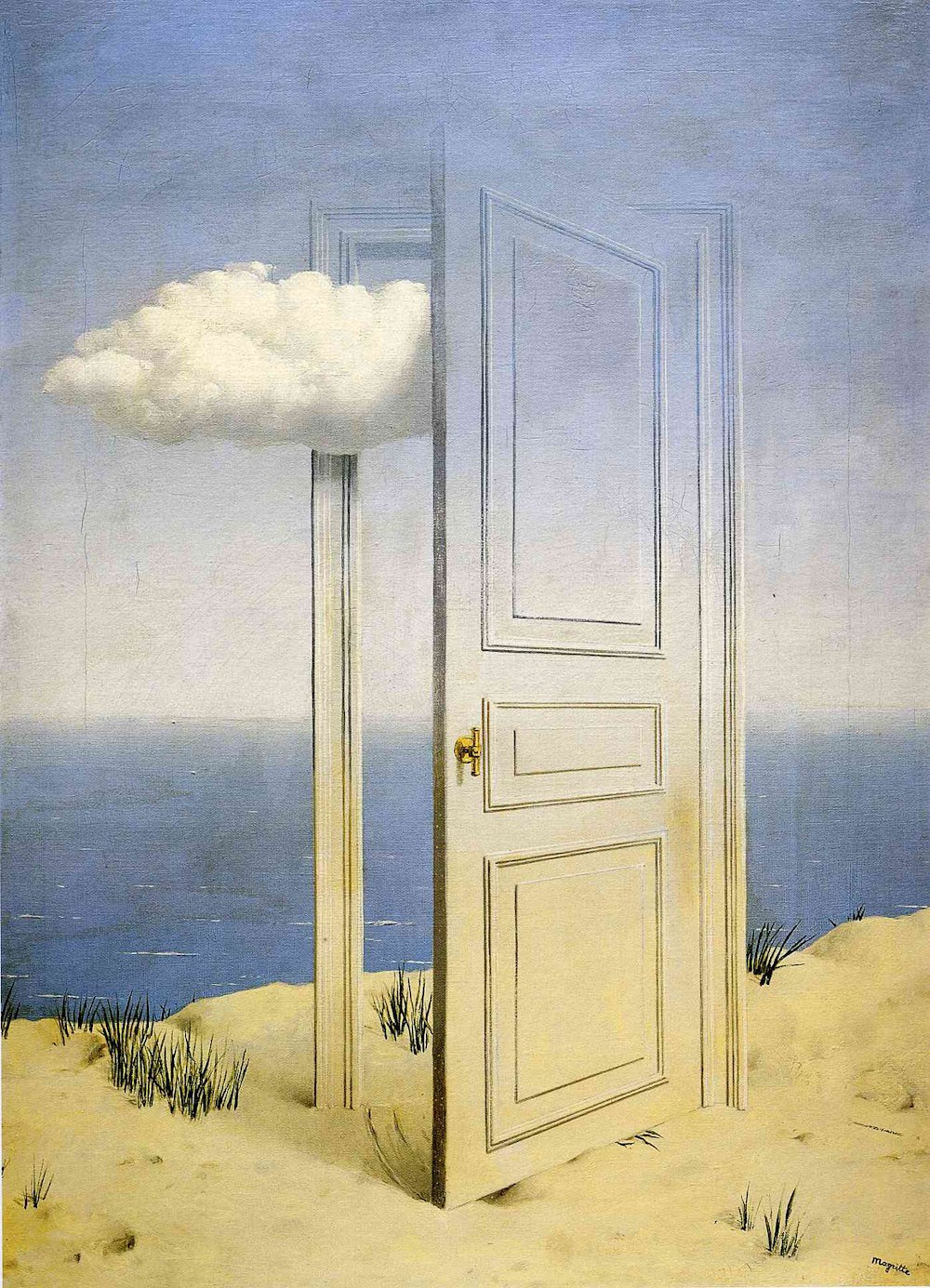 zwykłe przedmioty zaczęły krzyczeć. René Magritte, praca 9.