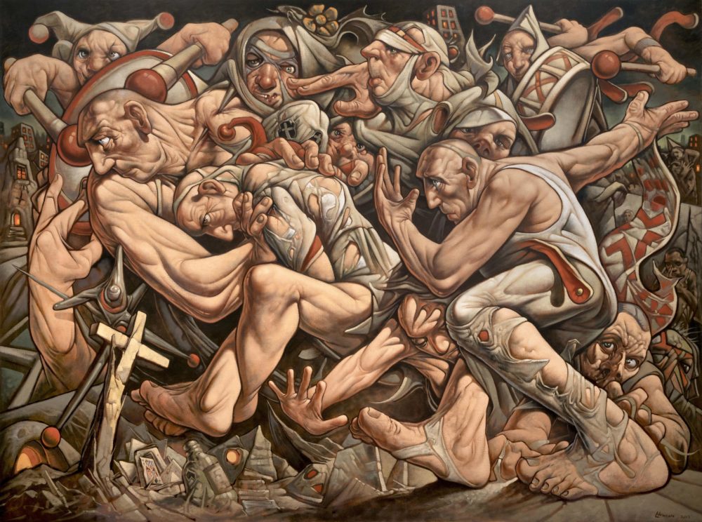 ile człowiek potrafi znieść i zrobić. Peter Howson, praca 8.