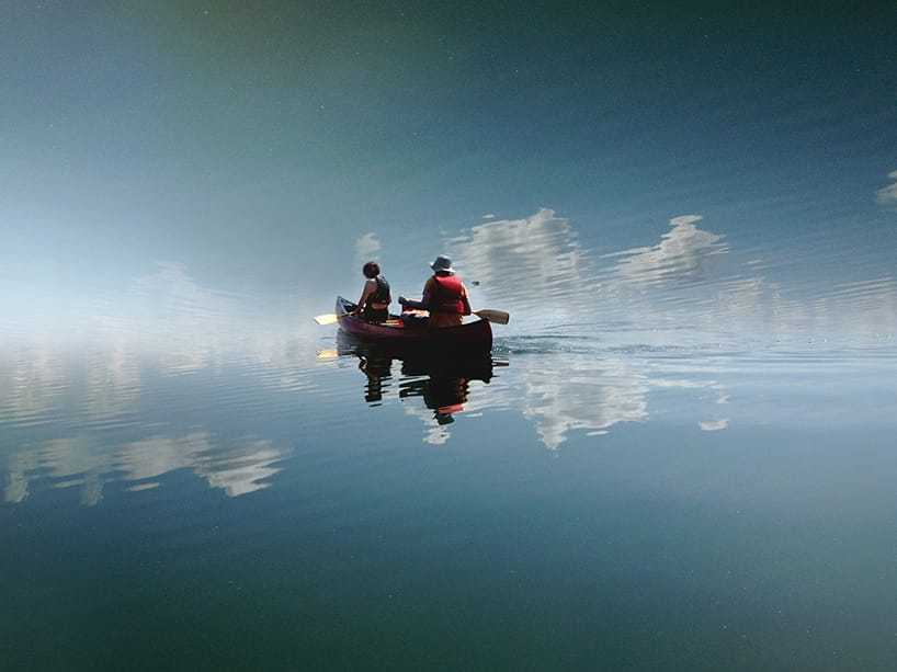 krajobraz zawinął się nad głową. Laurent Rosset, praca 8.