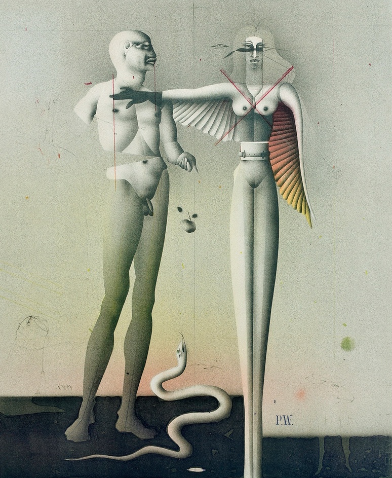 wyobraźnia zostawiła odciski palców. Paul Wunderlich, praca 3.