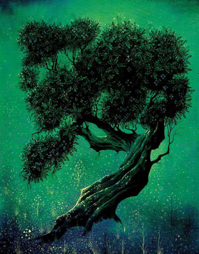 dolina pamięta inny porządek. Eyvind Earle, praca 7.