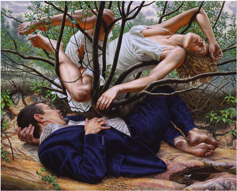 historia sztuki wylała się ze snu. F. Scott Hess, praca 2.