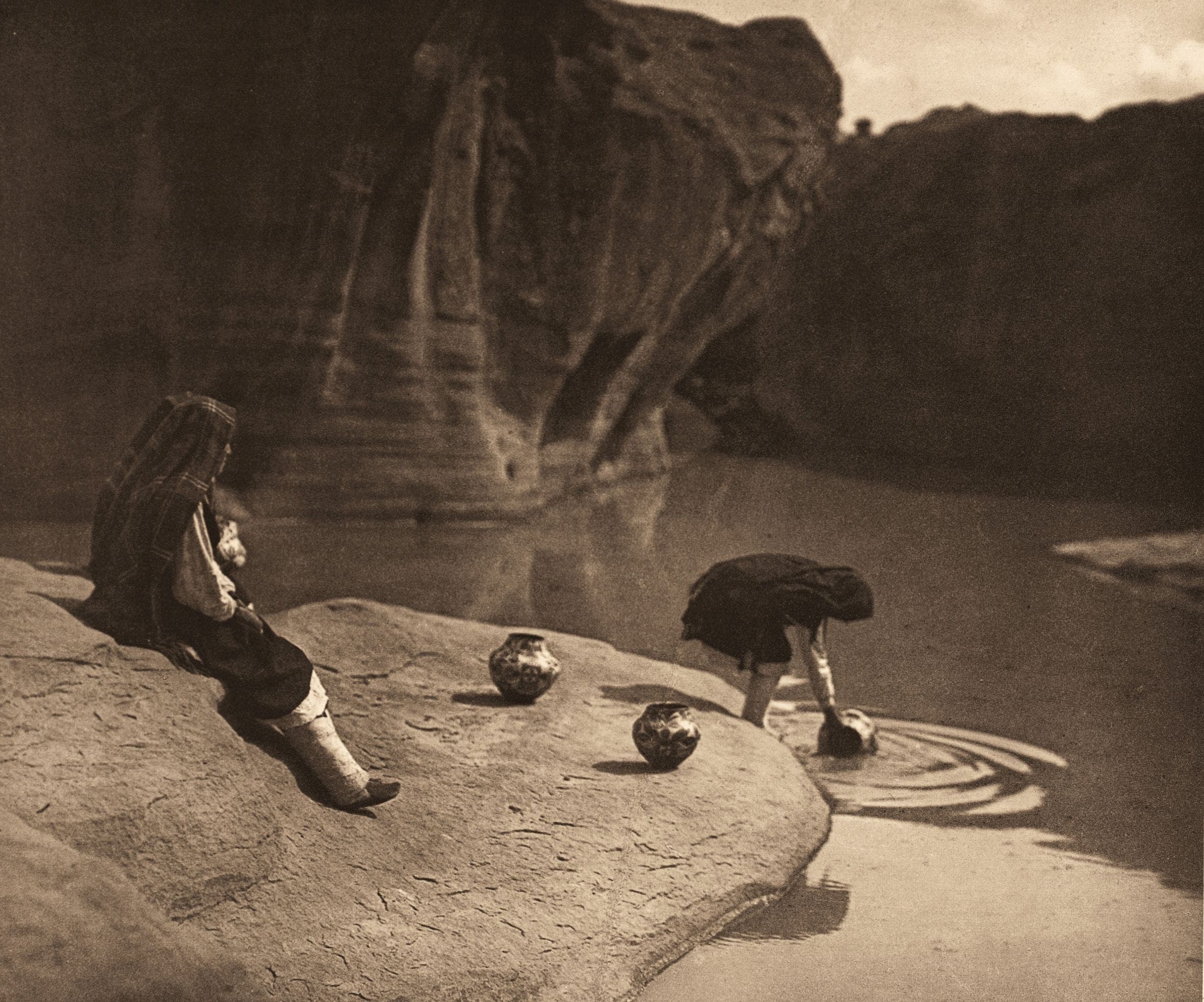 twarze zapisane na starych kliszach. Edward S. Curtis, praca 3.
