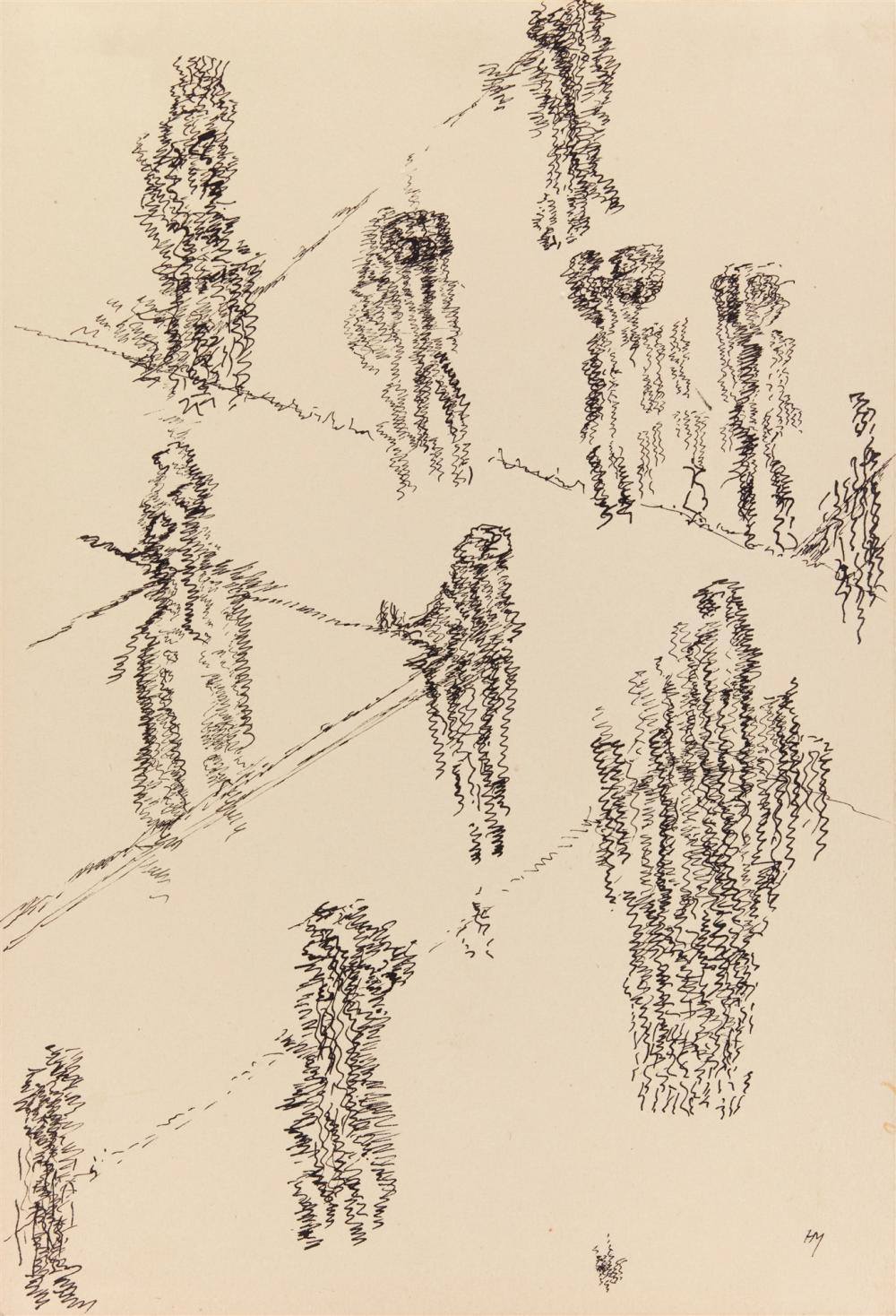 znaki piszą się same. Henri Michaux, praca 2.