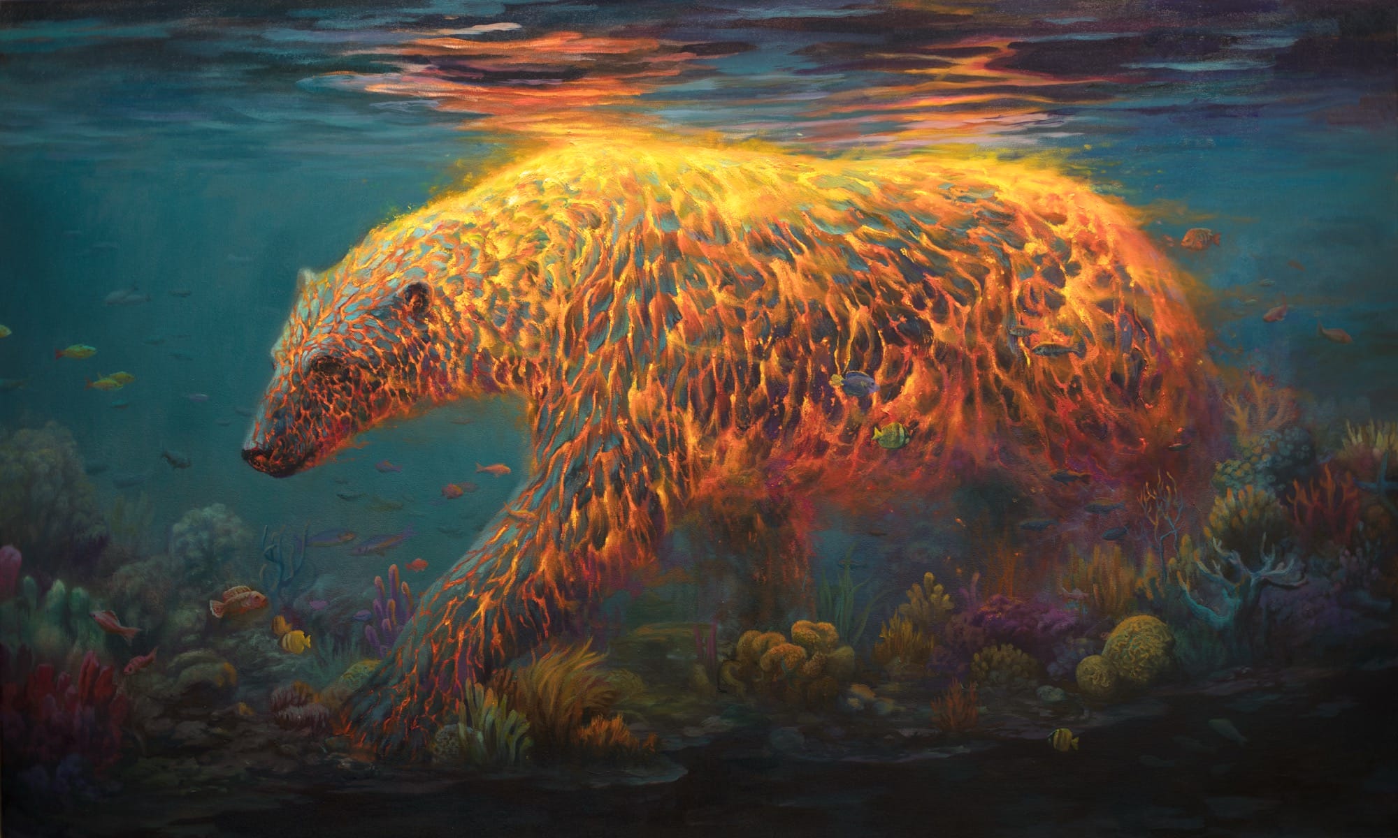 zwierzęta wiedzą, że wszystko wraca. Martin Wittfooth, praca 1.