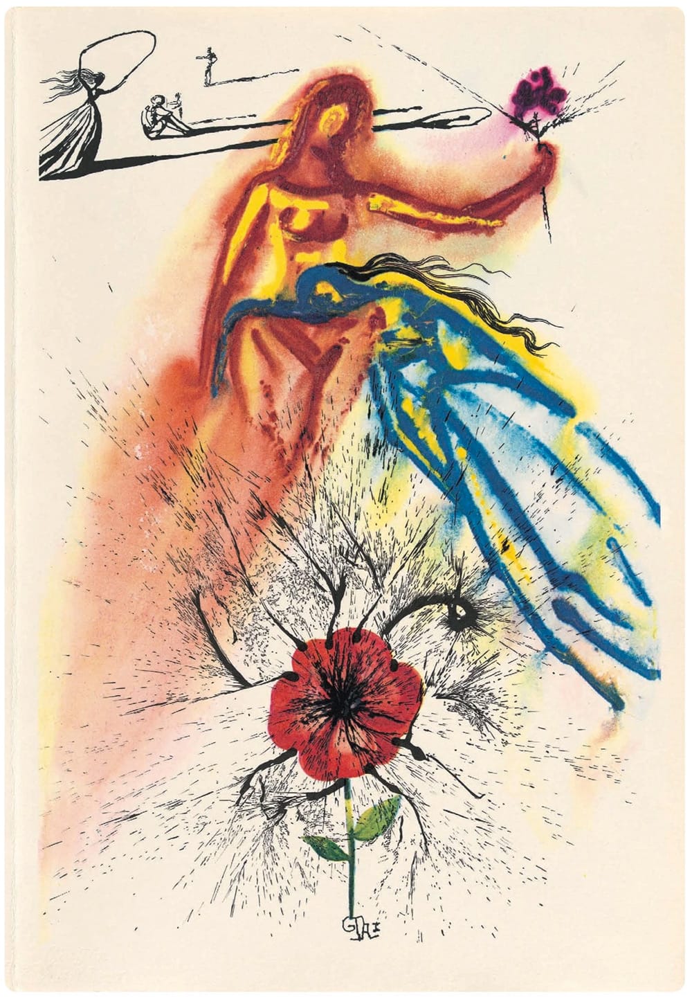 alicja trafiła do jeszcze dziwniejszej krainy. Salvador Dalí, praca 9.