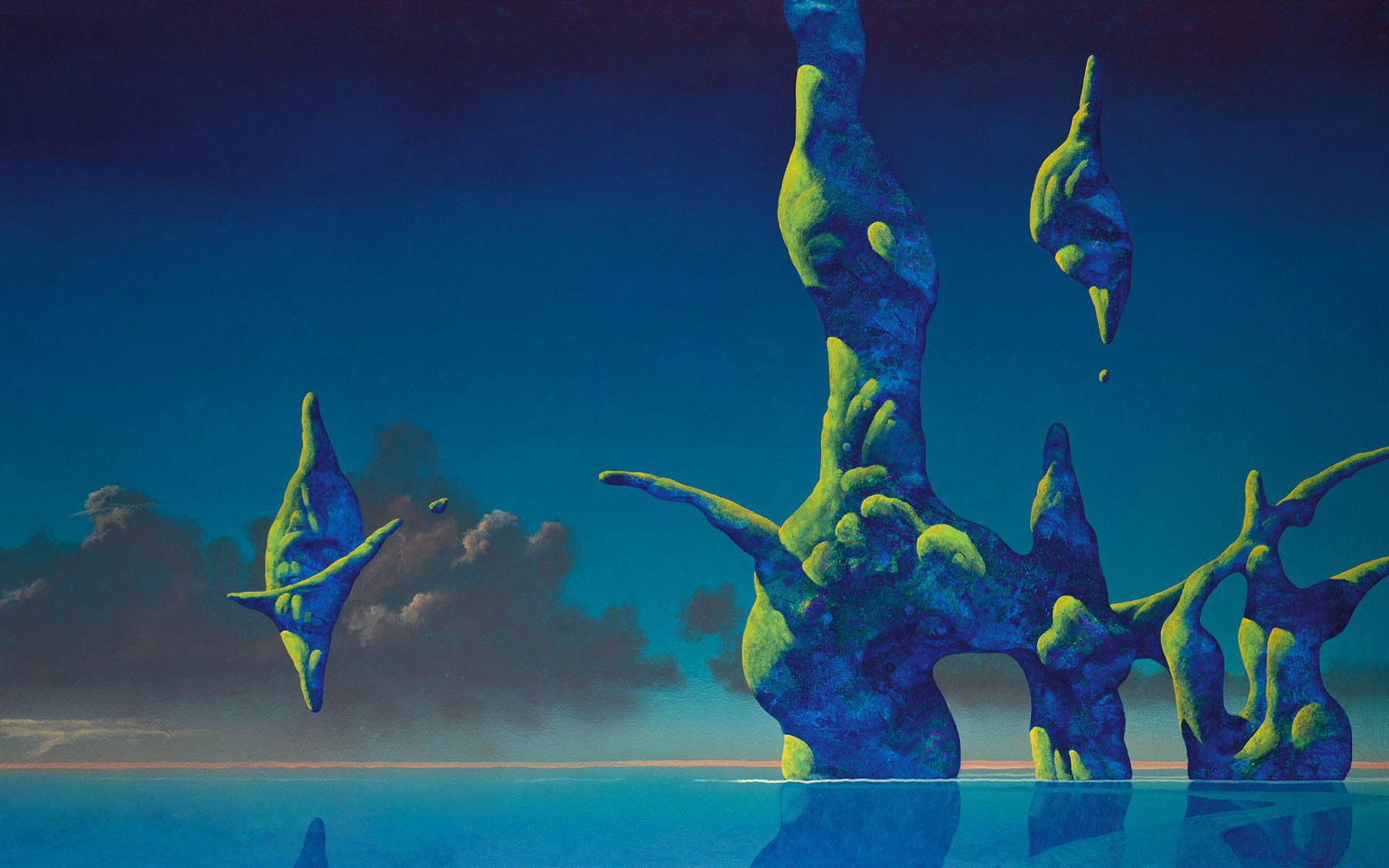 wyspa zgubiła ziemię. Roger Dean, praca 6.