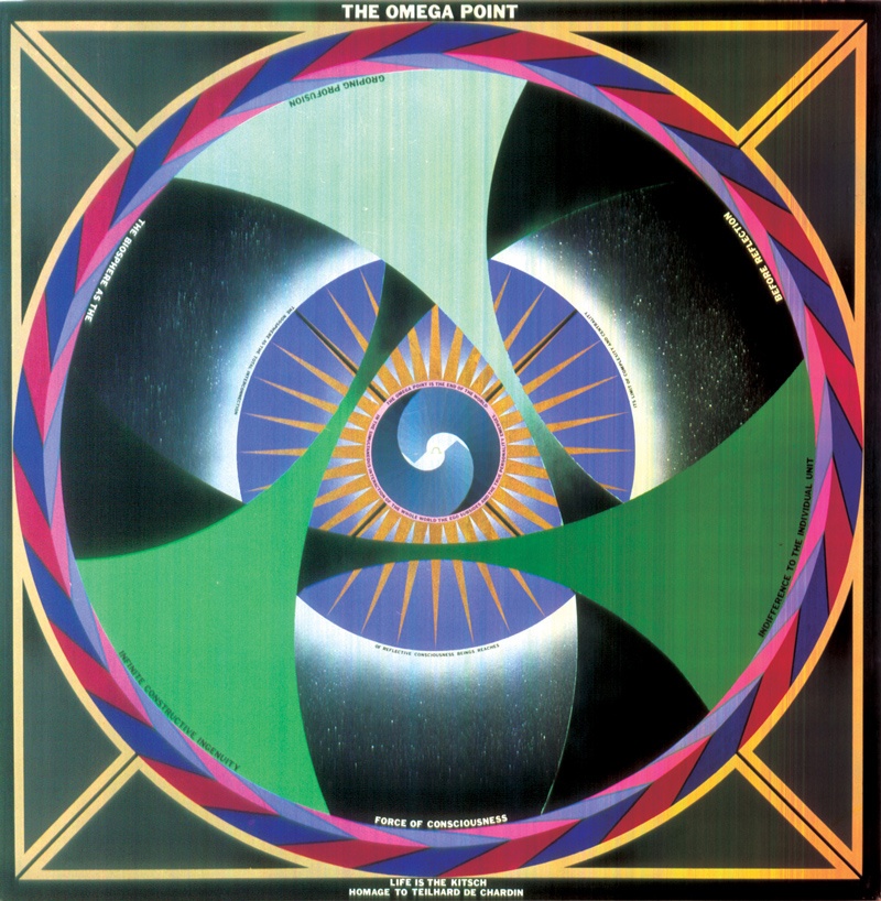 wszechświat rozpisany na kartce. Paul Laffoley, praca 3.