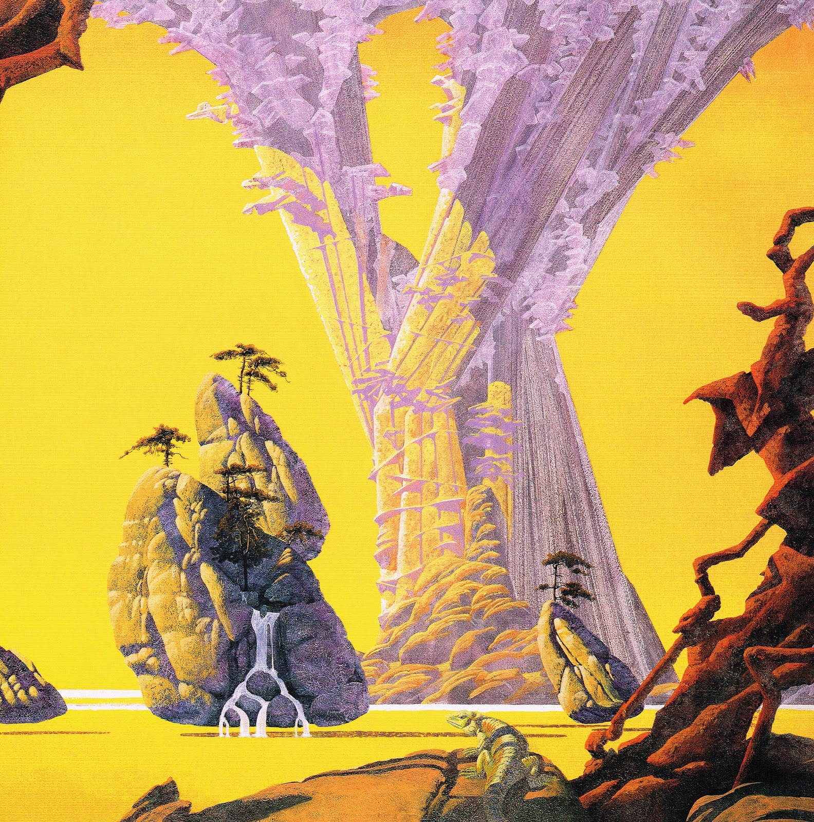 wyspa zgubiła ziemię. Roger Dean, praca 5.