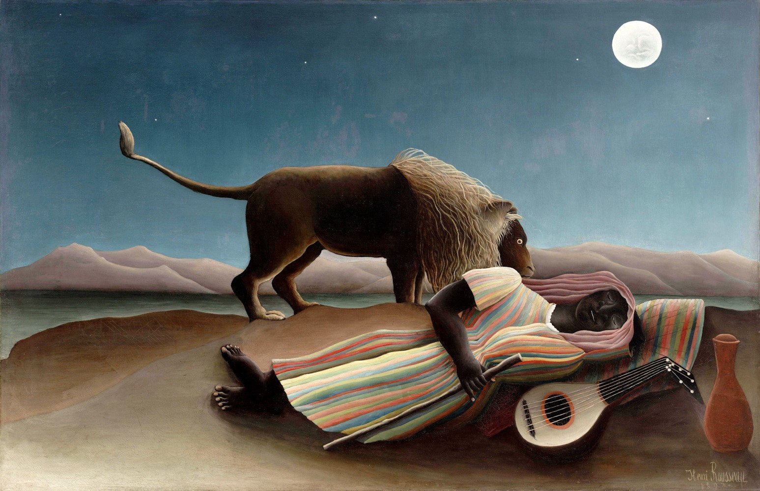 nigdy nie byłem w tej dżungli. Henri Rousseau, praca 3.